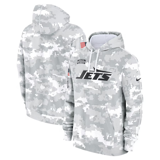 Men's New York Jets Arctic Camo 2024 Salute to Service Club Fleece Pullover Hoodie