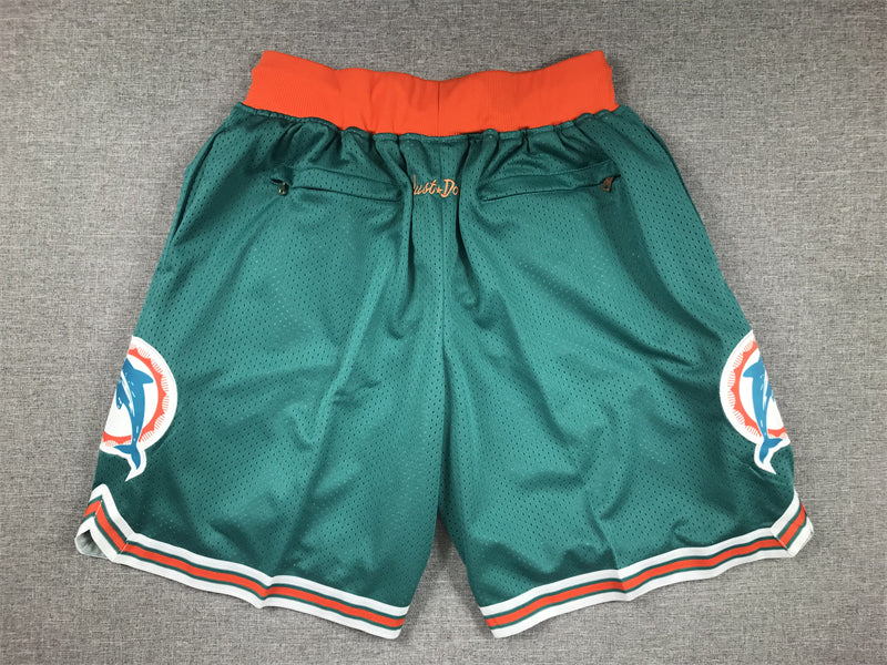 Men's Miami Dolphins Aqua Pocket Shorts