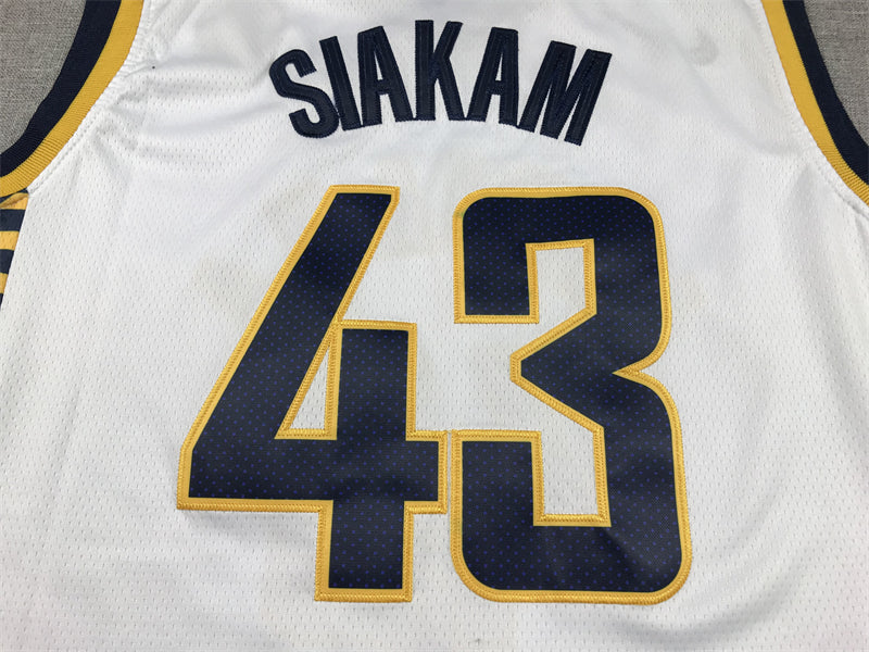 Men's Indiana Pacers Pascal Siakam #43 White Swingman Jersey - Association Edition