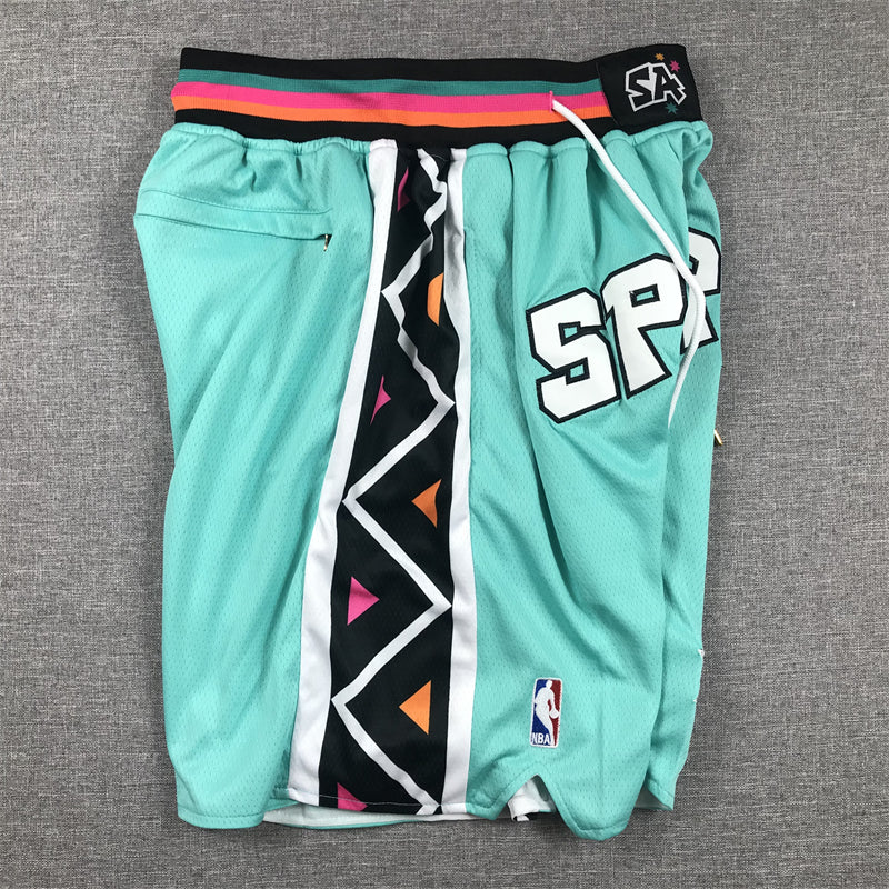 Men's San Antonio Spurs Green City Edition Pocket Shorts