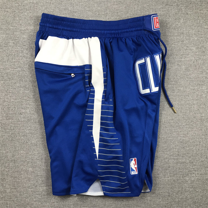 Men's LA Clippers Royal Icon Edition Pocket Shorts