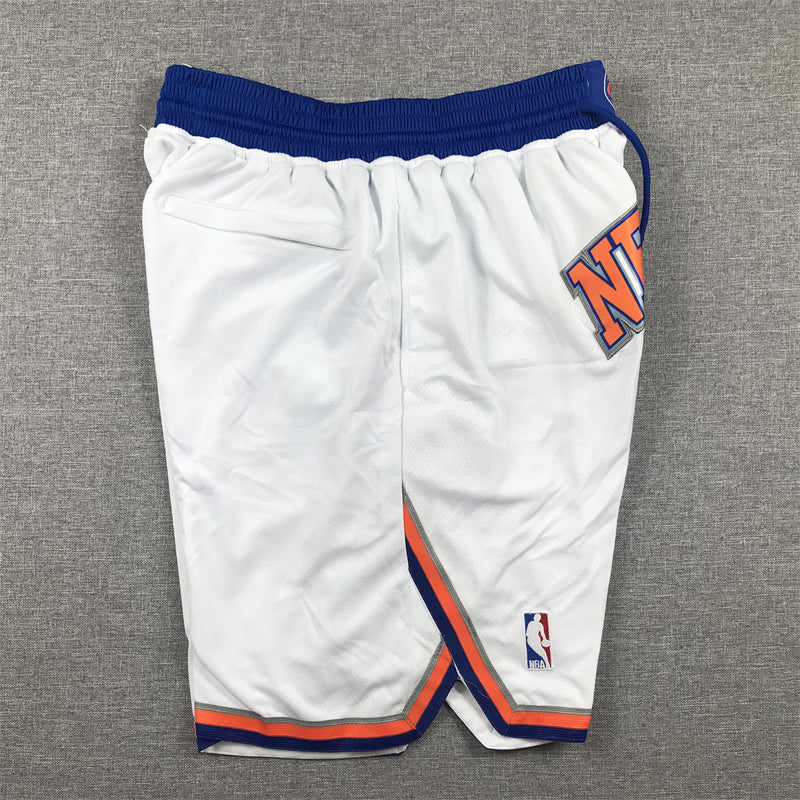 Men's New York Knicks White Association Edition Pocket Shorts