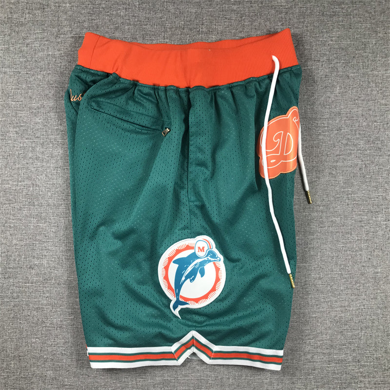 Men's Miami Dolphins Aqua Pocket Shorts