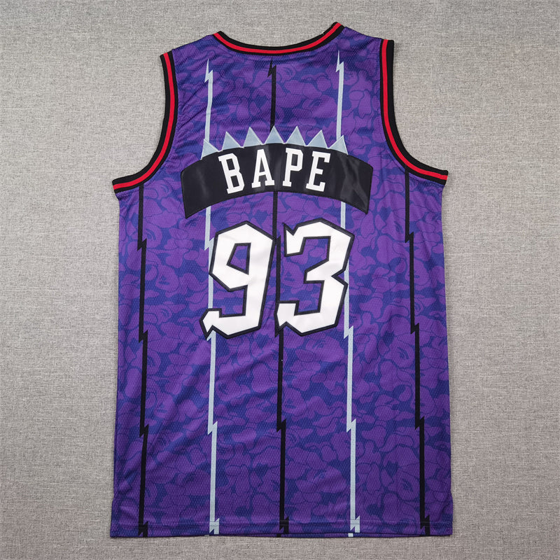 Men's Toronto Raptors BAPE #93 Purple 1998/99 Hardwood Classics Swingman Jersey