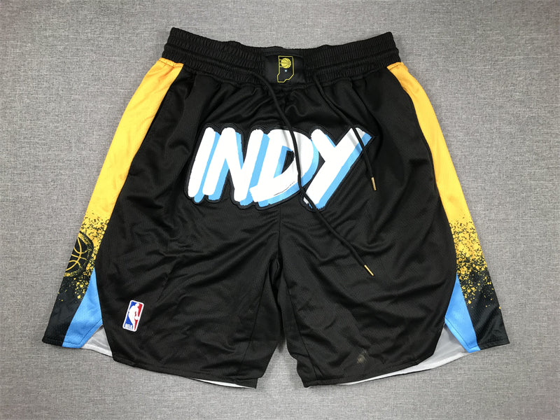 Men's Indiana Pacers Black 2023/24 City Edition Pocket shorts