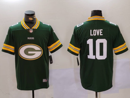 Men's Green Bay Packers Jordan Love #10 Green Player Jersey