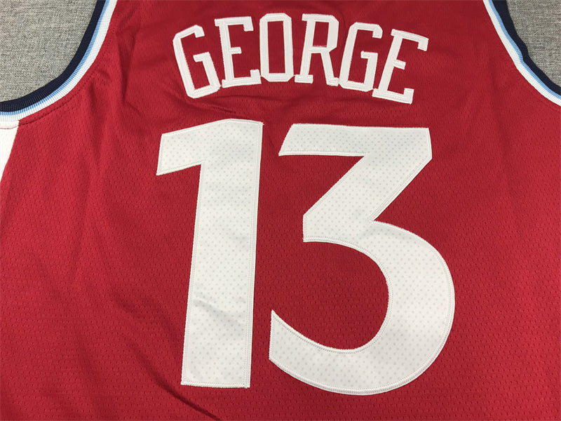 Men's LA Clippers Paul George #13 Red Swingman Player Jersey