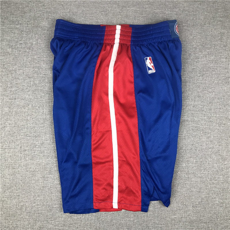 Men's Detroit Pistons Blue Pocket Shorts