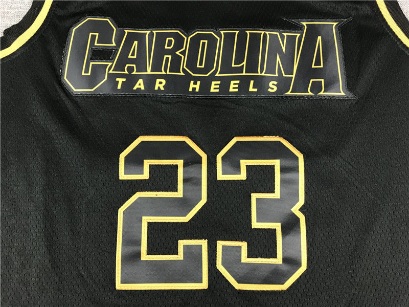 Men's North Carolina Tar Heels Michael Jordan #23 Black Swingman Jersey