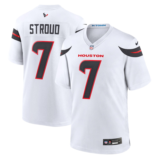 Men's Houston Texans C.J. Stroud #7 White Game Player Jersey