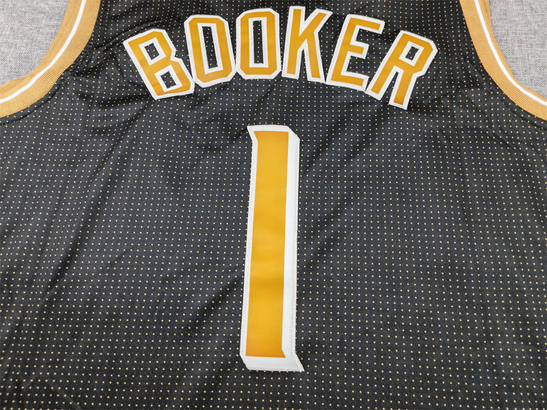 Men's Phoenix Suns Devin Booker #1 Black Select Series Swingman Jersey