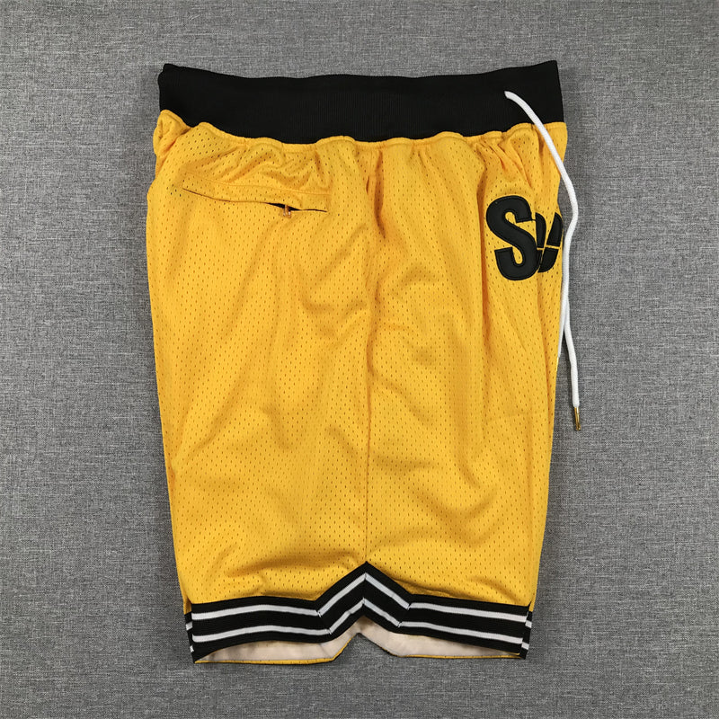 Men's Pittsburgh Steelers Yellow Pocket Shorts