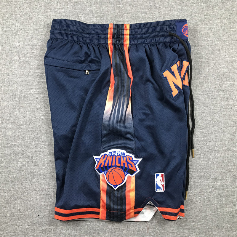 Men's New York Knicks Navy Statement Edition Pocket Shorts