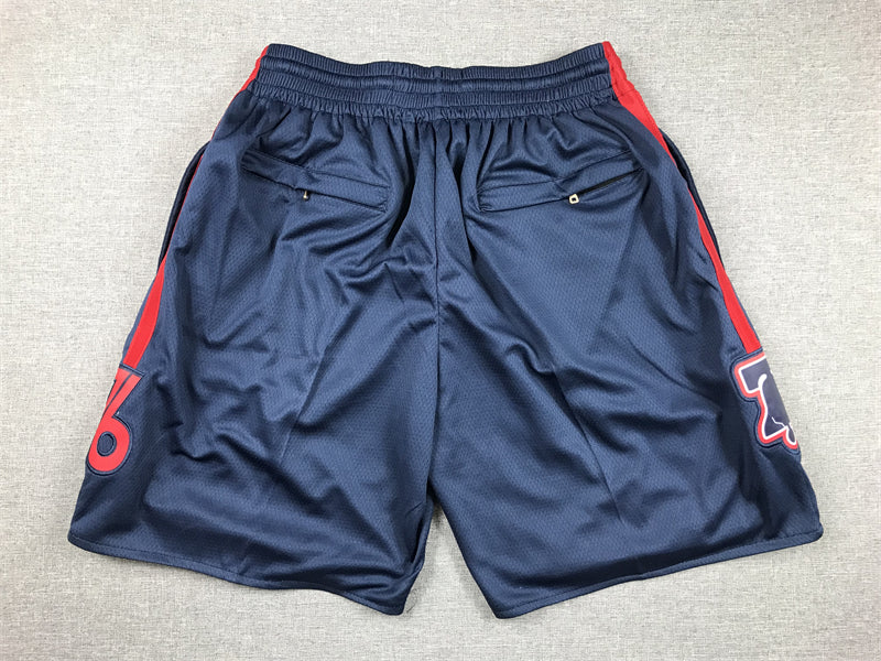 Men's Philadelphia 76ers Navy 2023/24 Pocket Shorts City Edition