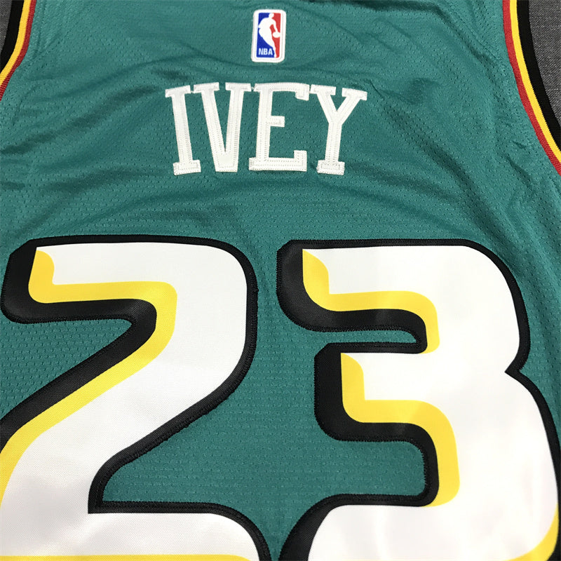 Men's Detroit Pistons Jaden Ivey #23 Green Swingman Jersey