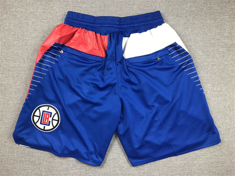 Men's LA Clippers Royal Icon Edition Pocket Shorts