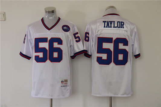 Men's New York Giants Lawrence Taylor Mitchell & Ness White Legacy Replica Jersey