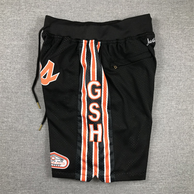 Men's Chicago Bears Black Pocket Shorts