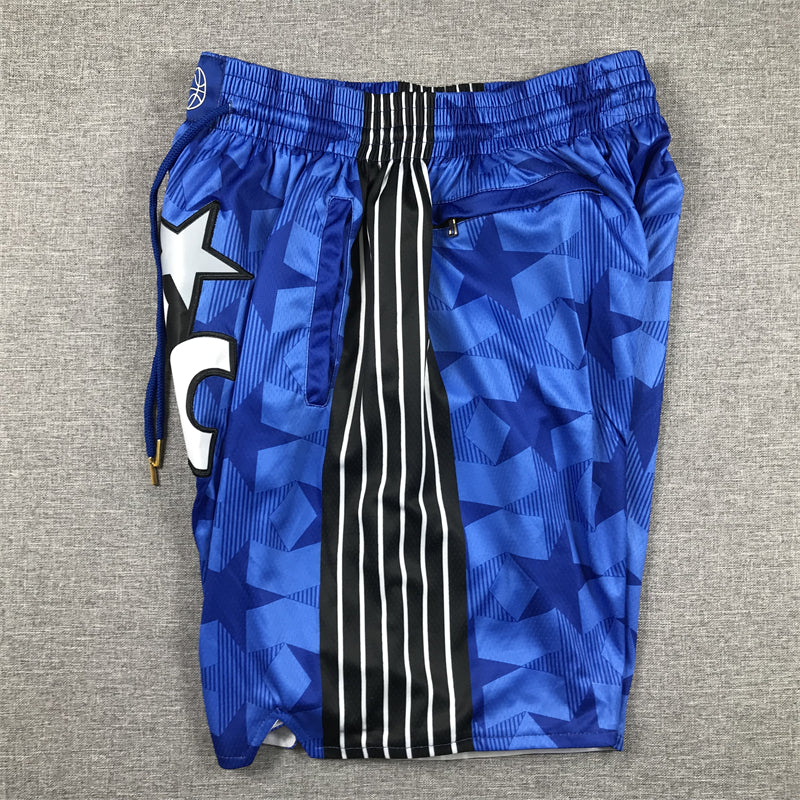 Men's Orlando Magic Blue 2023/24 Pocket Shorts Classic Edition