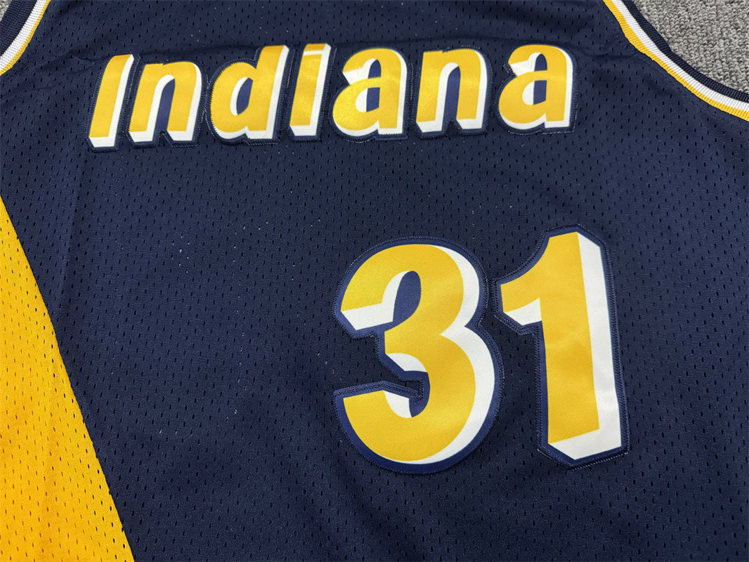 Men's Indiana Pacers Reggie Miller #31 Navy Replica Jersey