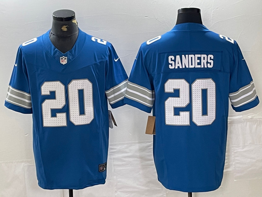 Men's Detroit Lions Barry Sanders #20 Blue Vapor F.U.S.E. Limited Jersey