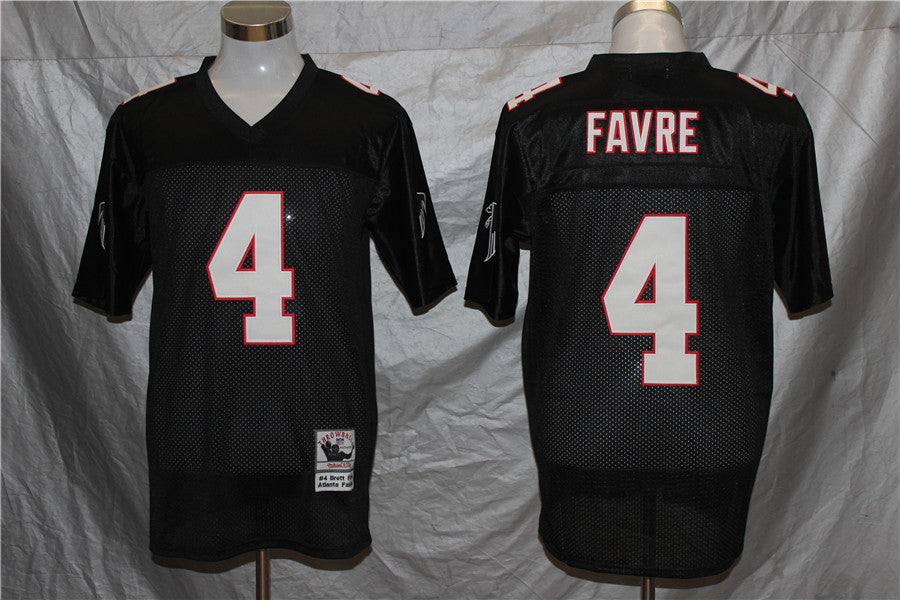 Men's Atlanta Falcons Brett Favre Mitchell & Ness Black Legacy Replica Jersey