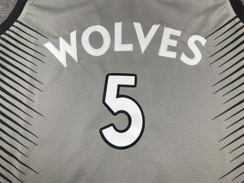 Men's Minnesota Timberwolves Anthony Edwards #5 Gray Swingman Player Jersey