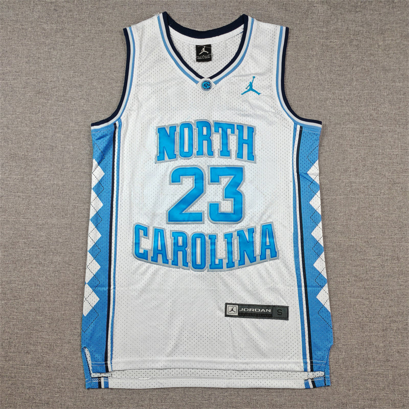 Men's North Carolina Tar Heels Michael Jordan #23 White Game Player Jersey