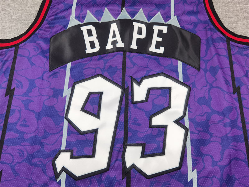 Men's Toronto Raptors BAPE #93 Purple 1998/99 Hardwood Classics Swingman Jersey