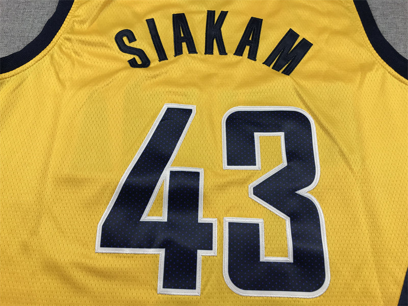 Men's Indiana Pacers Pascal Siakam #43 Gold Swingman Jersey - Statement Edition