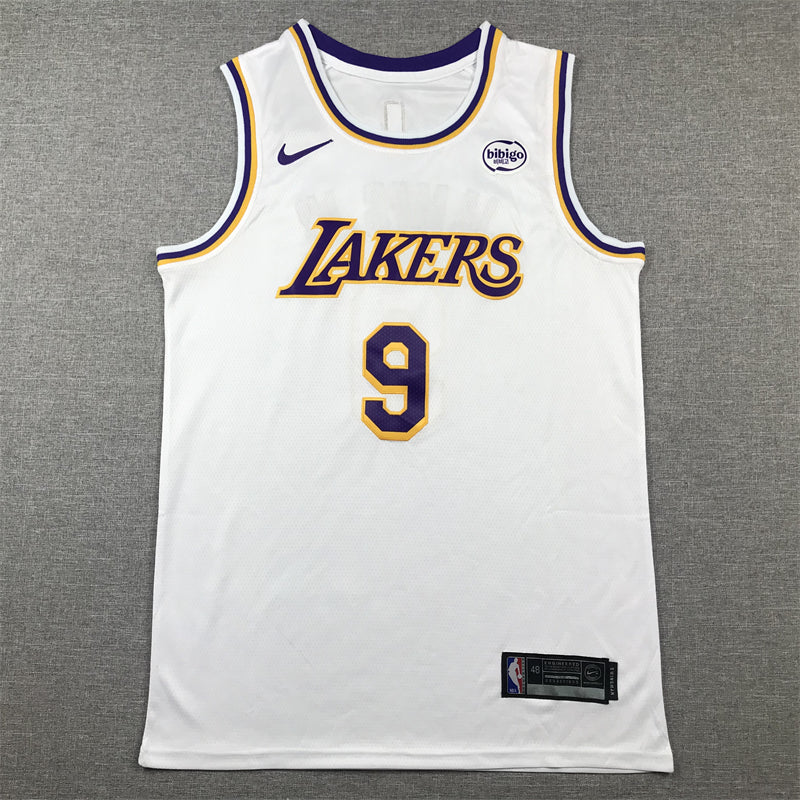 Men's Los Angeles Lakers Bronny James #9 White Swingman Player Jersey - Association Edition