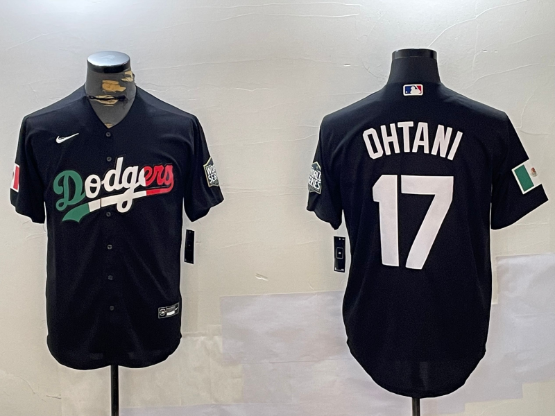 Men's Los Angeles Dodgers Shohei Ohtani Black Game Player Jersey