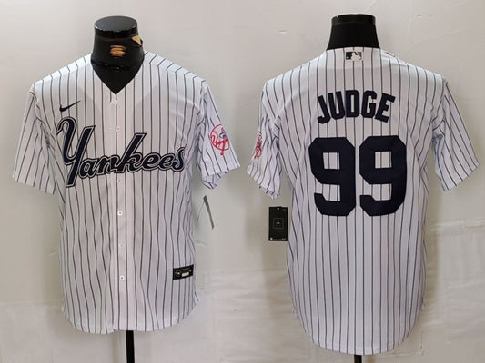 Men's New York Yankees Aaron Judge White Replica Player Jersey