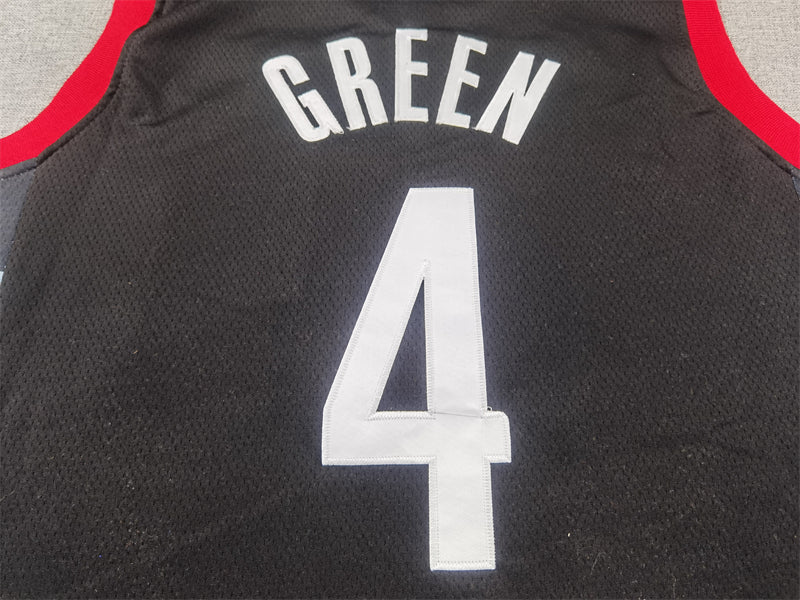 Men's Houston Rockets Jalen Green #4 Black Swingman Jersey - Statement Edition