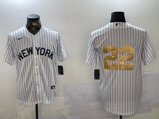 Men's New York Yankees Juan Soto #22 White Game Jersey