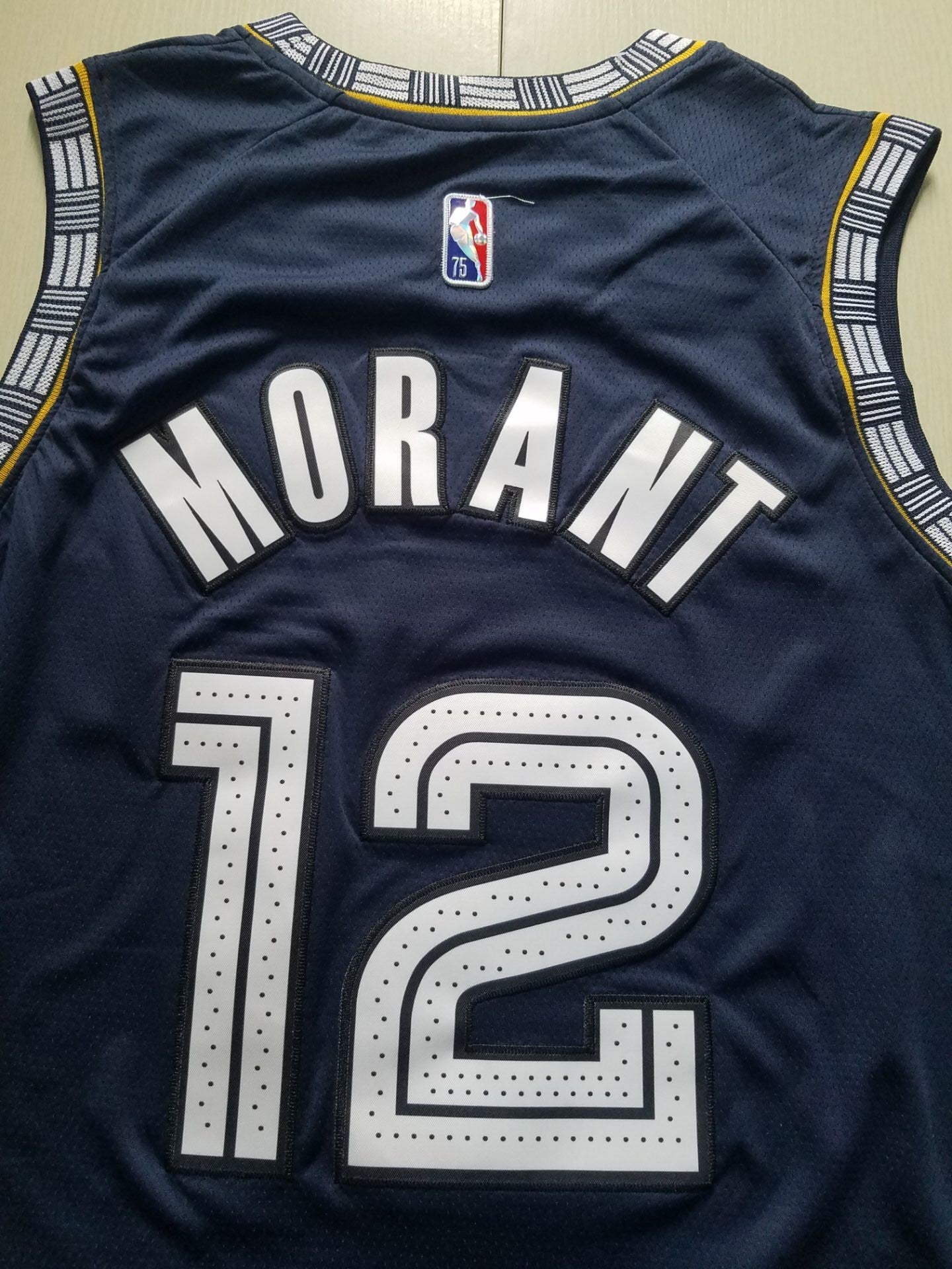 Men's Memphis Grizzlies Ja Morant #12 Navy City Edition Classic Jersey