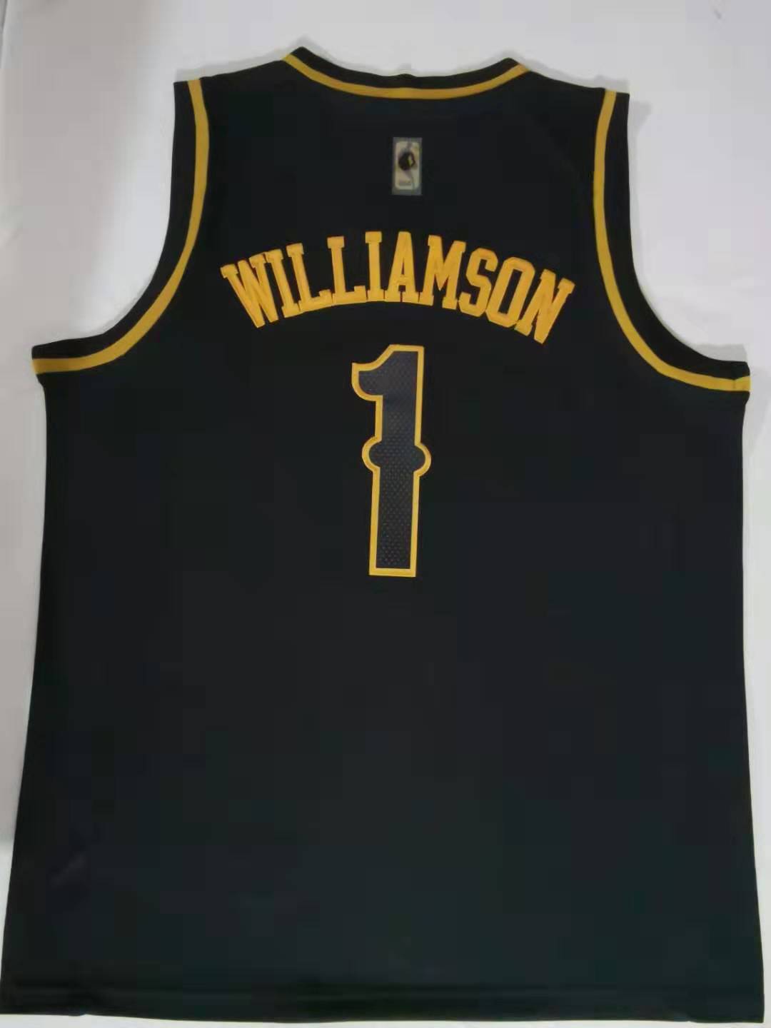 Men's New Orleans Pelicans Zion Williamson #1 NBA Black Swingman Jersey