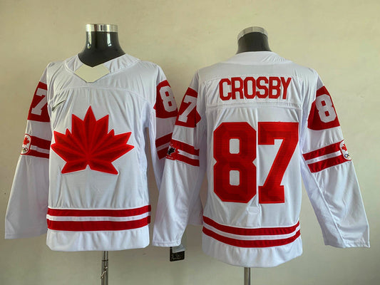 Men's Toronto Maple Leafs Sidney Crosby #87 White Player Game Jersey