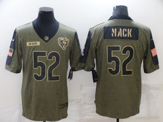 Men's Chicago Bears Khalil Mack #52 Brown Player Game Jersey