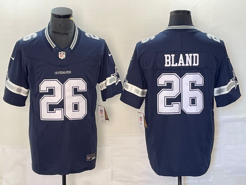 Men's Dallas Cowboys DaRon Bland #26 Navy Player Game Jersey