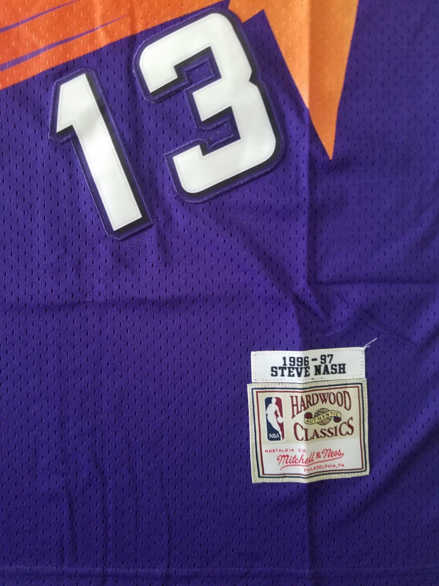 Men's Phoenix Suns Steve Nash #13 Purple 1996-97 Throwback Stitched Jersey