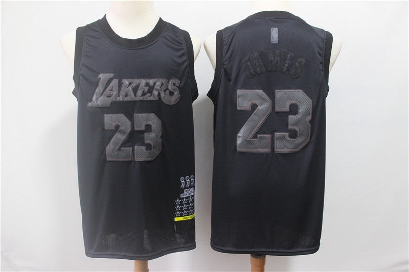 LeBron James Los Angeles Lakers #23 NBA Black Classics Authentic Jersey