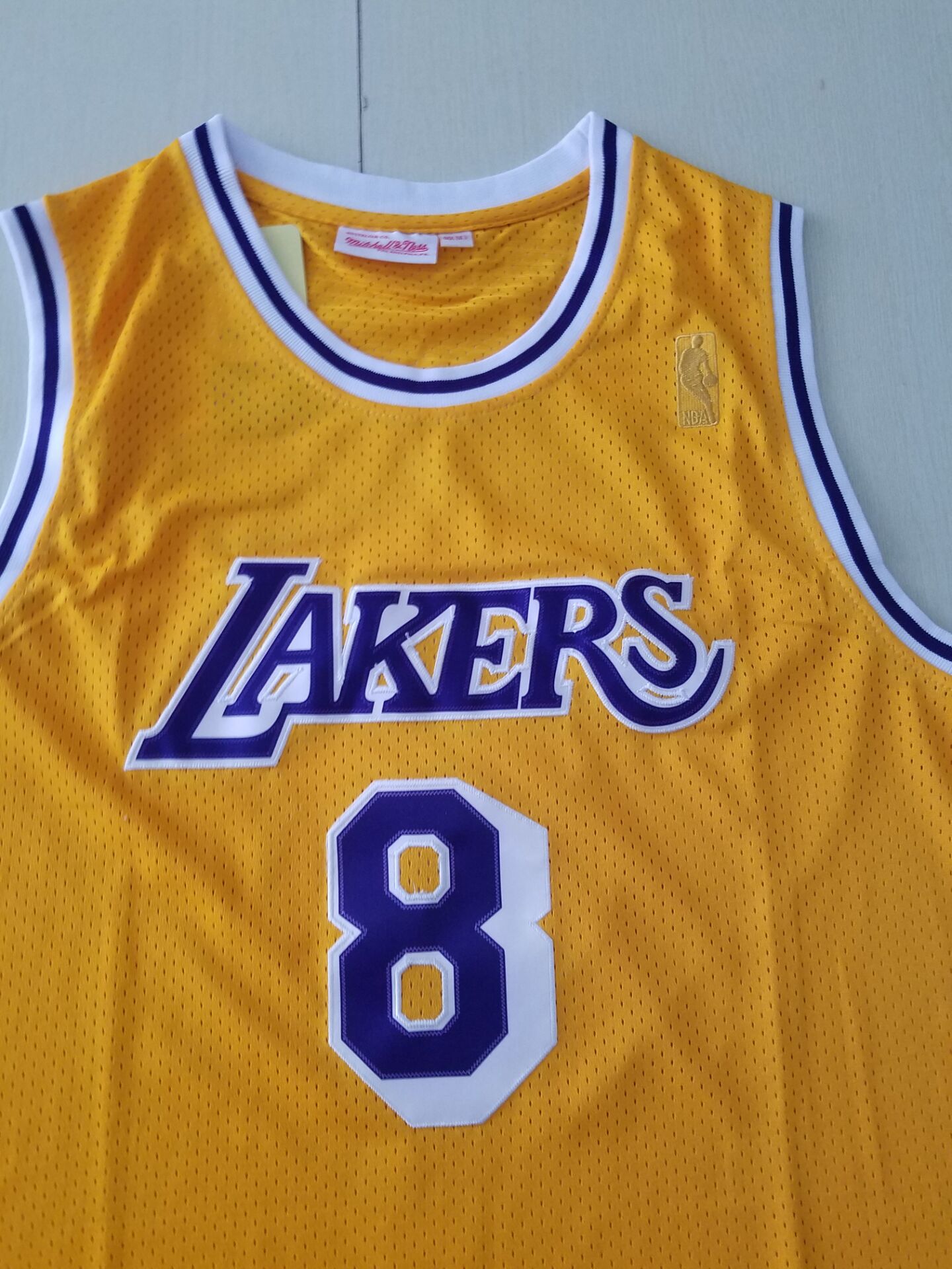 Men's Los Angeles Lakers Kobe Bryant 1996-97 Yellow Hardwood Classics Authentic Jersey