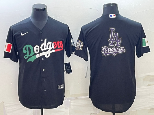 Men's Los Angeles Dodgers Black Replica Baseball Jersey