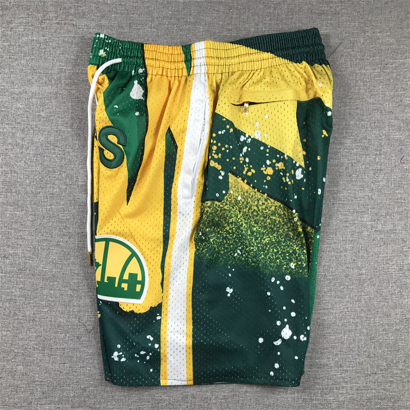 Men's Seattle SuperSonics Green Swingman Pocket Shorts