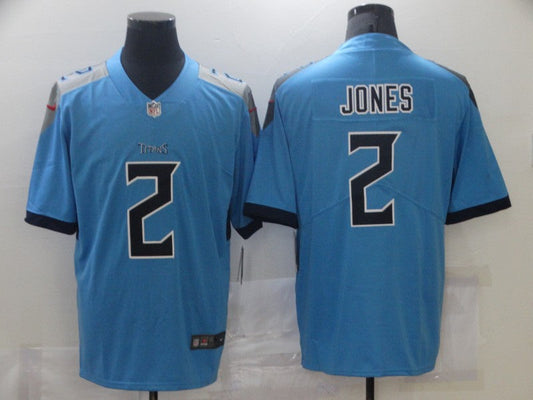 Men's Tennessee Titans Julio Jones #2 Light Blue Game Jersey