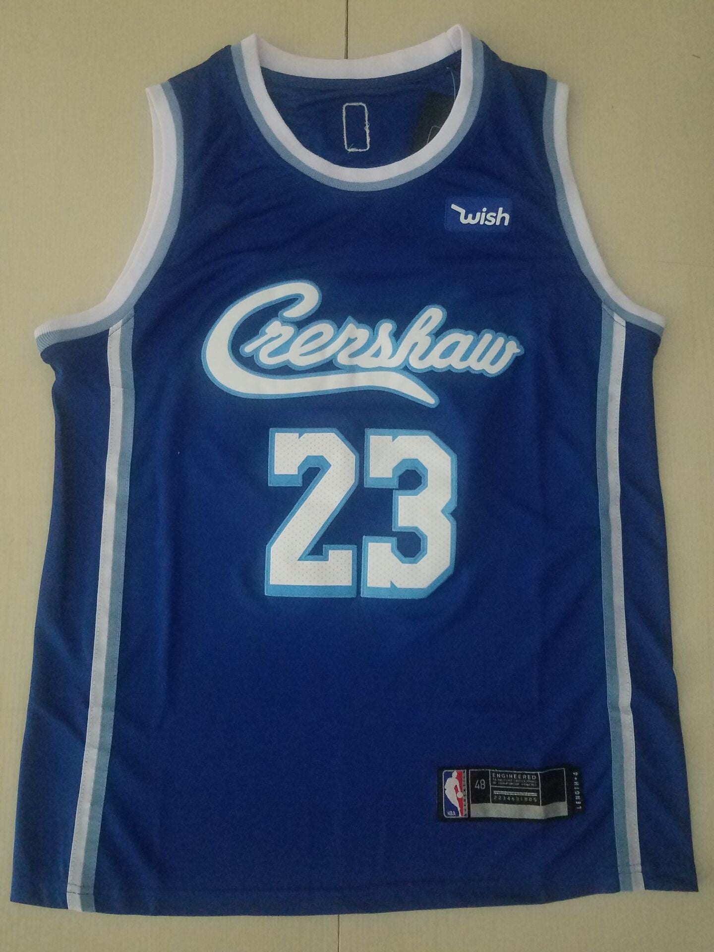 Men's Los Angeles Lakers LeBron James #23 NBA Blue Swingman Jersey