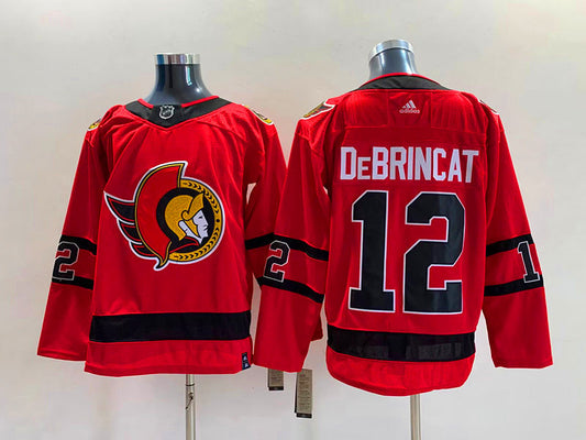 Men's Ottawa Senators Alex DeBrincat #12 Red Player Game Jersey