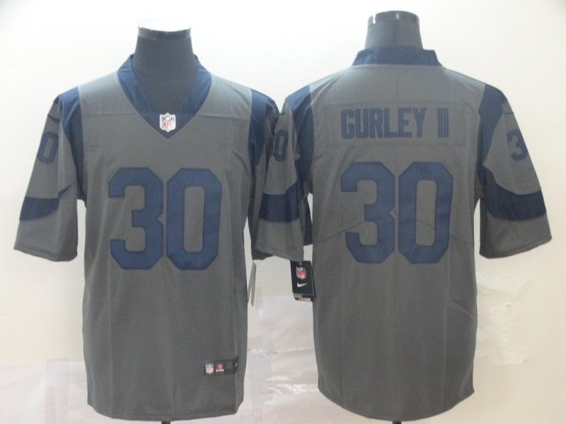 Men's Los Angeles Rams Todd Gurley II #30 Gray Inverted Legend Jersey