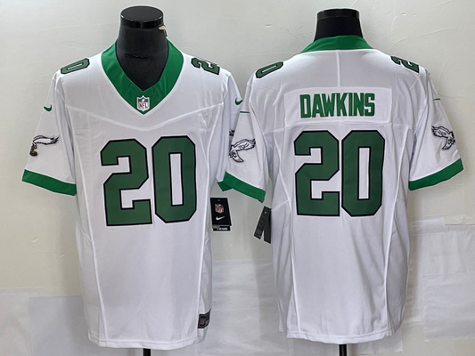 Men's Philadelphia Eagles Brian Dawkins #20 White Game Player Jersey